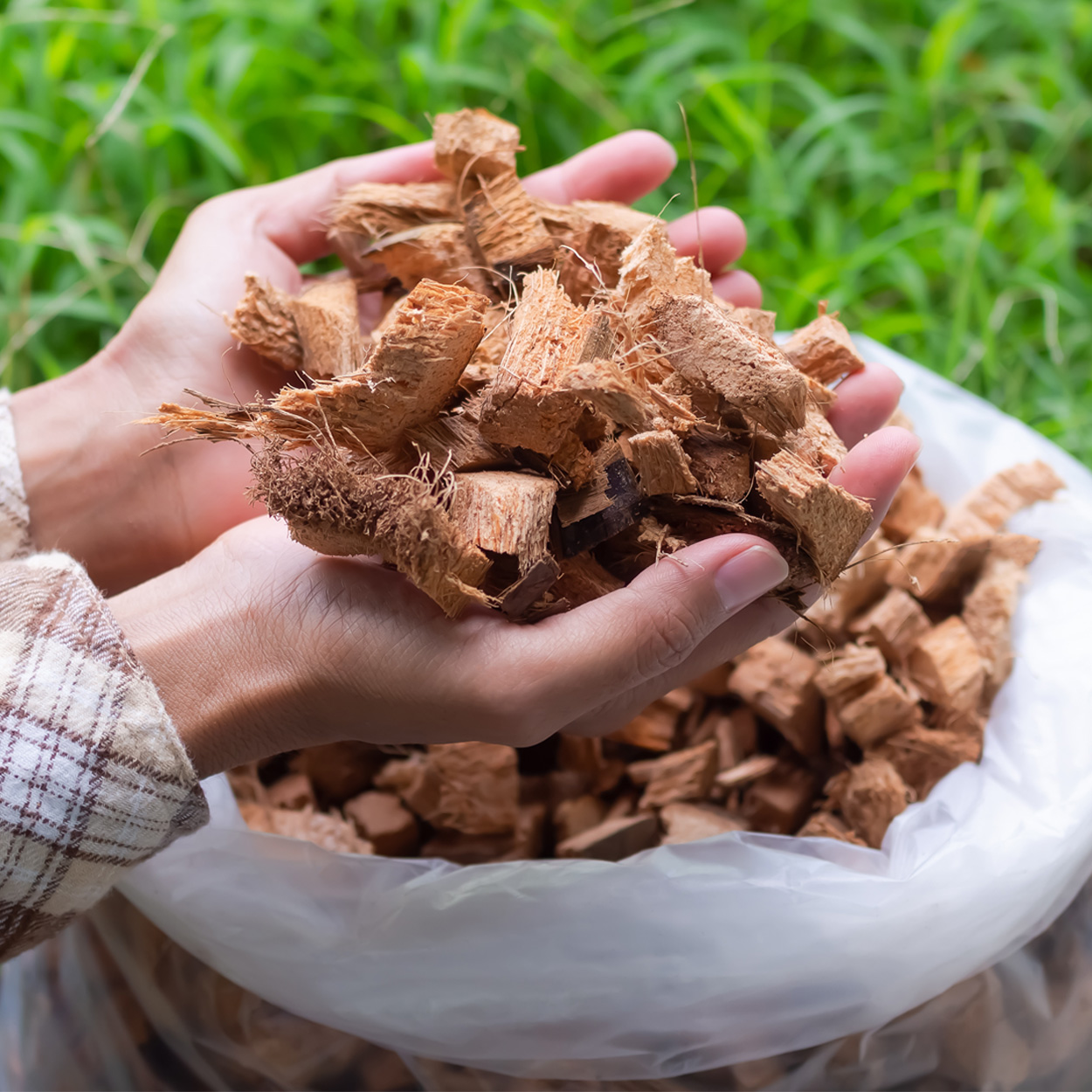 Coconut Husk Chips 5kg Block - Image 2